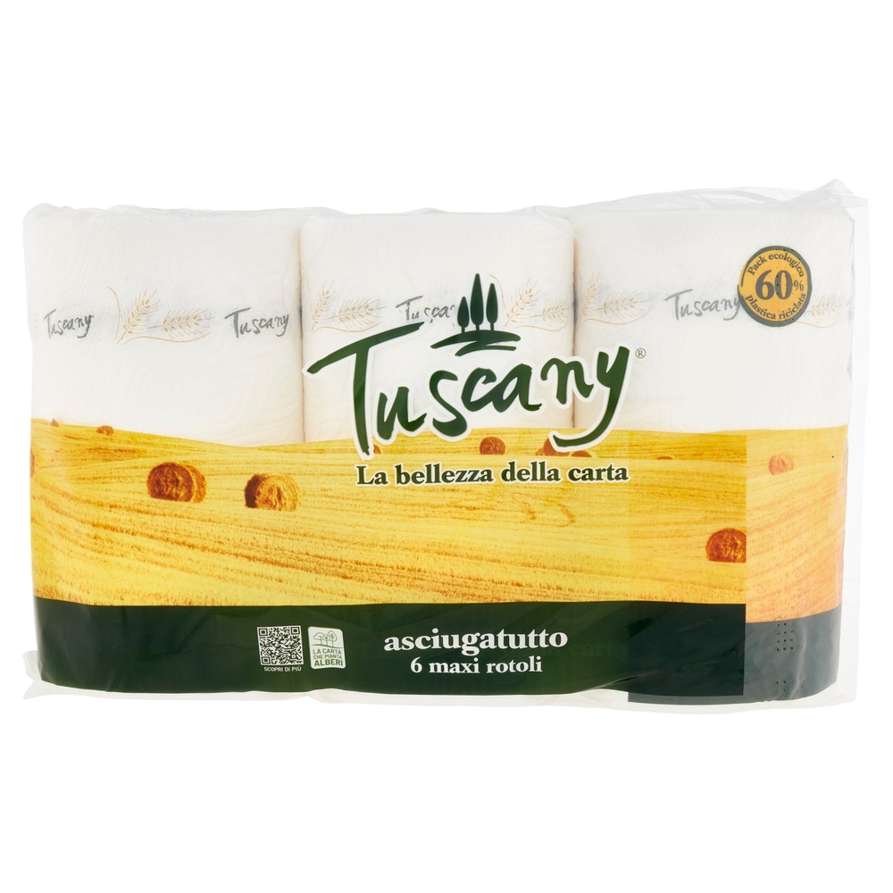 Tuscany asciugatutto maxi rotoli 6 pz